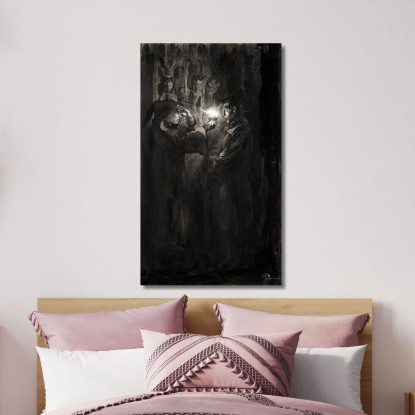 Illustrazione Per Singoalla – Il Vento È Il Mio Amante Di Viktor Rydberg 4 Carl Larsson clr20 quadro stampato su tela