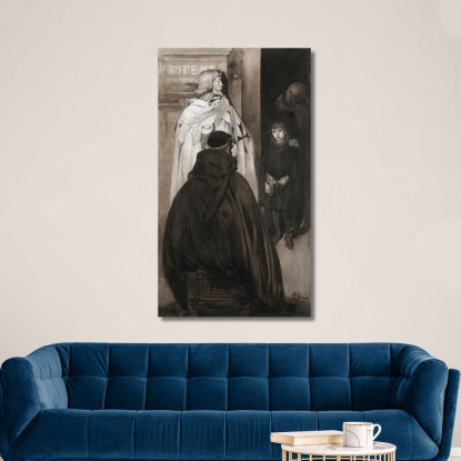 Illustrazione Per Singoalla – Il Vento È Il Mio Amante Di Viktor Rydberg 6 Carl Larsson clr22 quadro stampato su tela