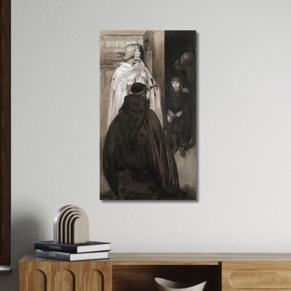 Illustrazione Per Singoalla – Il Vento È Il Mio Amante Di Viktor Rydberg 6 Carl Larsson clr22 quadro stampato su tela