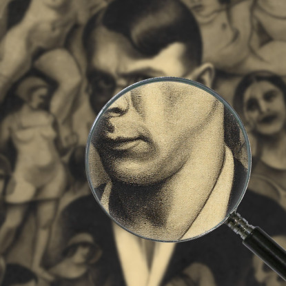 Angoscia 2 Karl Wiener kwn68 quadro stampato su tela