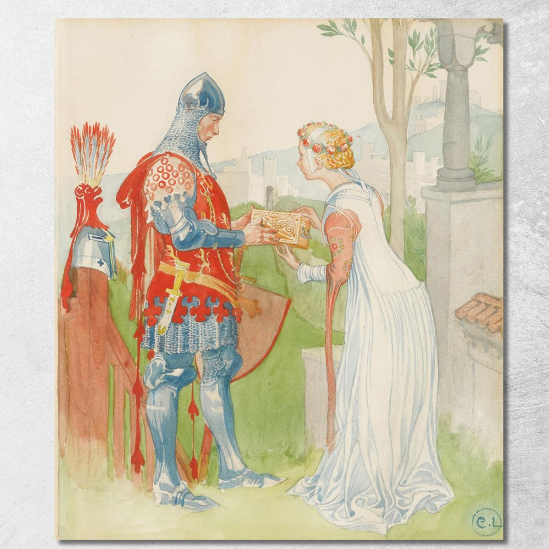 Lisana E Margon Carl Larsson clr31 quadro stampato su tela