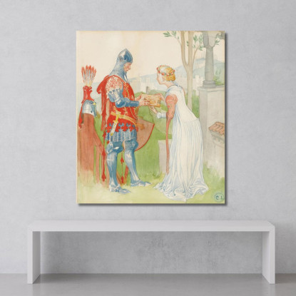 Lisana E Margon Carl Larsson clr31 quadro stampato su tela
