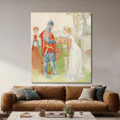 Lisana E Margon Carl Larsson clr31 quadro stampato su tela