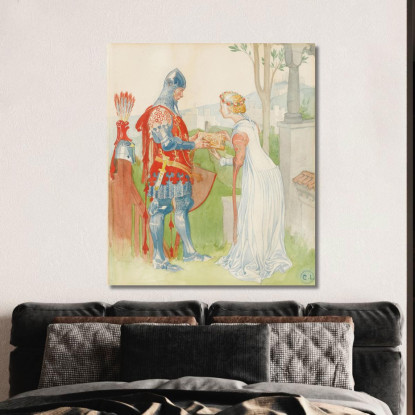 Lisana E Margon Carl Larsson clr31 quadro stampato su tela