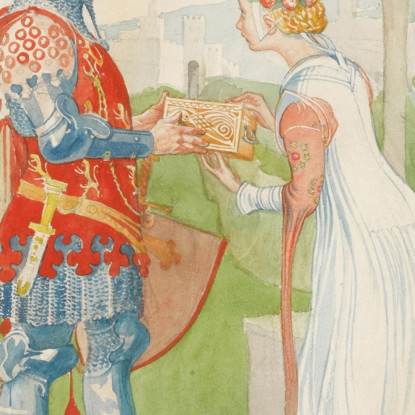 Lisana E Margon Carl Larsson clr31 quadro stampato su tela