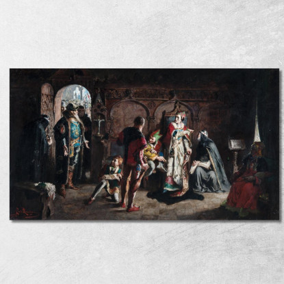 Sten Sture Il Vecchio Libera La Regina Danese Kristina Prigioniera Nel Monastero Di Vadstena Carl Larsson clr53 quadro stampato