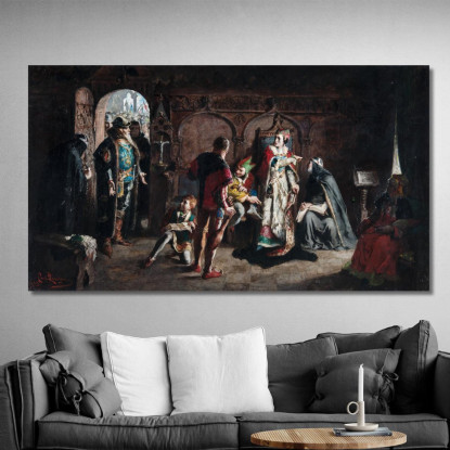 Sten Sture Il Vecchio Libera La Regina Danese Kristina Prigioniera Nel Monastero Di Vadstena Carl Larsson clr53 quadro stampato