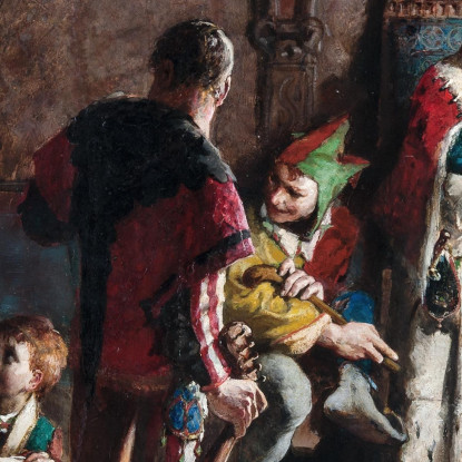 Sten Sture Il Vecchio Libera La Regina Danese Kristina Prigioniera Nel Monastero Di Vadstena Carl Larsson clr53 quadro stampato