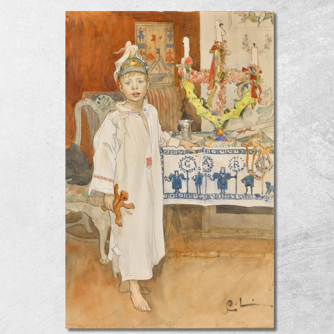 Ulf Carl Larsson clr58 quadro stampato su tela