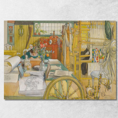 Verkstaden – L’Officina Carl Larsson clr59 quadro stampato su tela