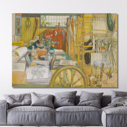 Verkstaden – L’Officina Carl Larsson clr59 quadro stampato su tela