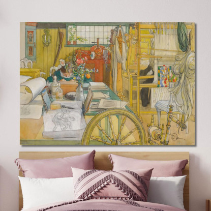Verkstaden – L’Officina Carl Larsson clr59 quadro stampato su tela