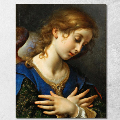 L'Angelo Dell'Annunciazione Carlo Dolci cdl8 quadro stampato su tela