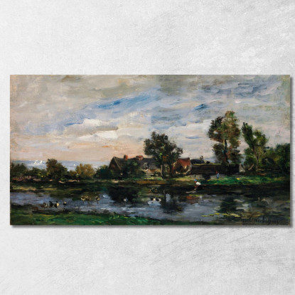 Un Paesaggio Charles François Daubigny cfd1 quadro stampato su tela