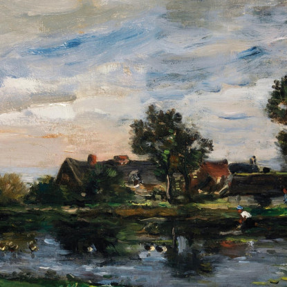 Un Paesaggio Charles François Daubigny cfd1 quadro stampato su tela