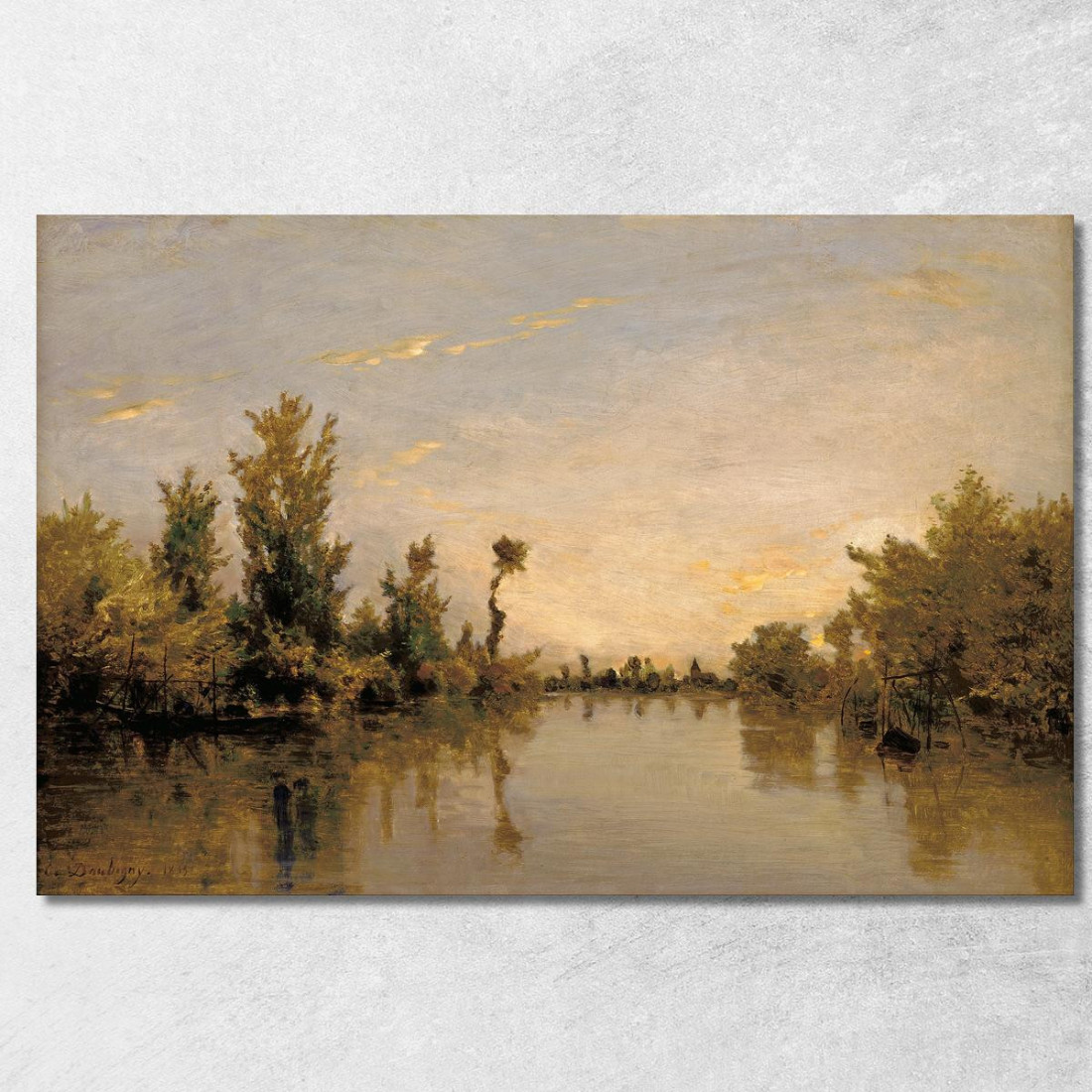 Sponde Della Senna Charles François Daubigny cfd6 quadro stampato su tela