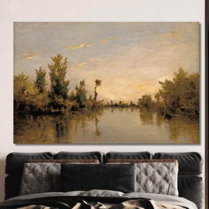 Sponde Della Senna Charles François Daubigny cfd6 quadro stampato su tela
