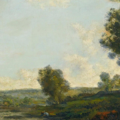 Bordo Dell'Oise Charles François Daubigny cfd10 quadro stampato su tela