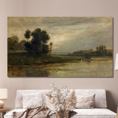Sponde Dell'Oise 3 Charles François Daubigny cfd12 quadro stampato su tela
