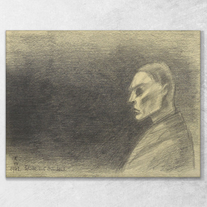 Guarda Nel Buio Karl Wiener kwn76 quadro stampato su tela