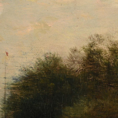 Sponde Dell'Oise Charles François Daubigny cfd14 quadro stampato su tela