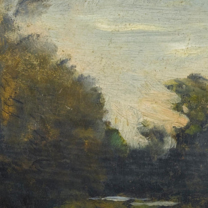 Sponde Del Fiume Vicino A Corbigny Charles François Daubigny cfd15 quadro stampato su tela