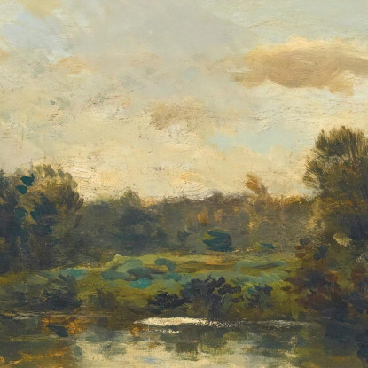 Sponde Del Fiume Charles François Daubigny cfd16 quadro stampato su tela