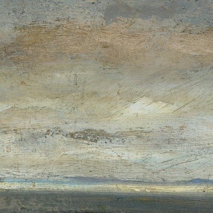 Raccoglitori Di Vongole Charles François Daubigny cfd17 quadro stampato su tela