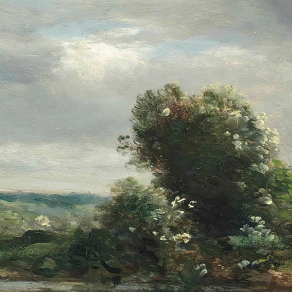 Anatroccoli Su Un Lago Charles François Daubigny cfd22 quadro stampato su tela