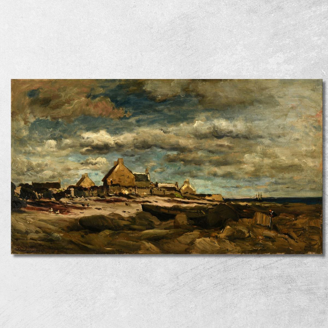 Ingresso Di Kerity Charles François Daubigny cfd24 quadro stampato su tela