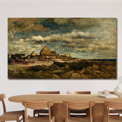 Ingresso Di Kerity Charles François Daubigny cfd24 quadro stampato su tela