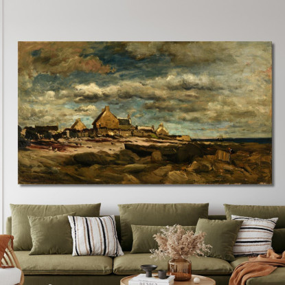 Ingresso Di Kerity Charles François Daubigny cfd24 quadro stampato su tela