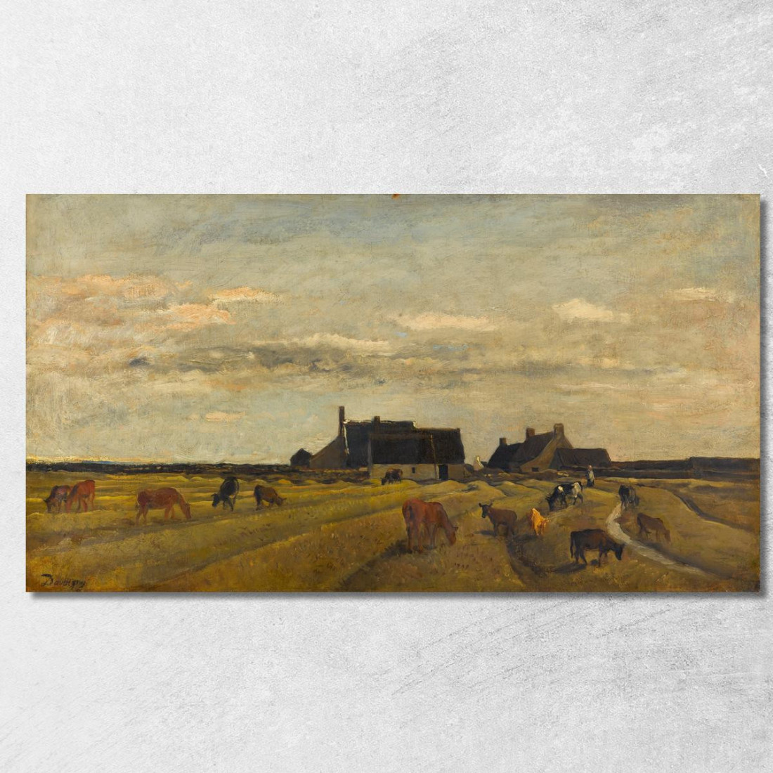 Fattoria A Kerity Bretagna Charles François Daubigny cfd25 quadro stampato su tela
