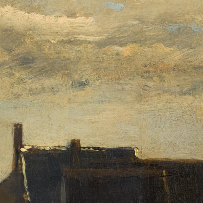 Fattoria A Kerity Bretagna Charles François Daubigny cfd25 quadro stampato su tela