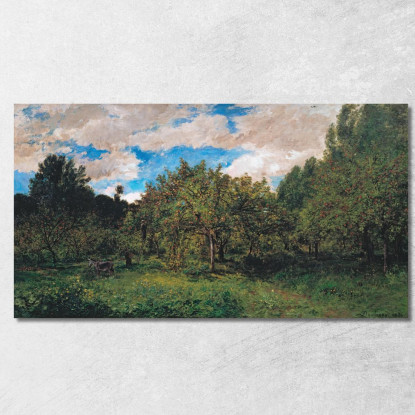 Frutteto Francese Al Tempo Del Raccolto Il Frutteto Charles François Daubigny cfd26 quadro stampato su tela