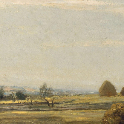 Mietitura Charles François Daubigny cfd27 quadro stampato su tela