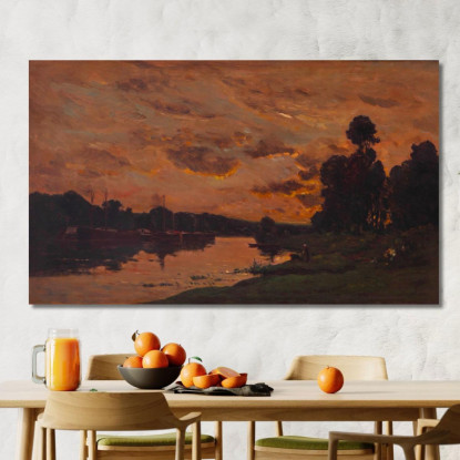 Il Pomeriggio Charles François Daubigny cfd30 quadro stampato su tela