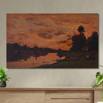 Il Pomeriggio Charles François Daubigny cfd30 quadro stampato su tela