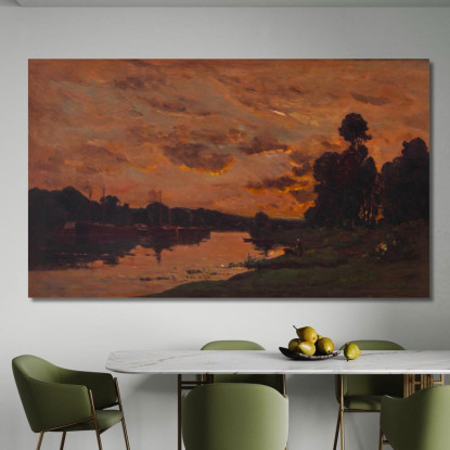 Il Pomeriggio Charles François Daubigny cfd30 quadro stampato su tela