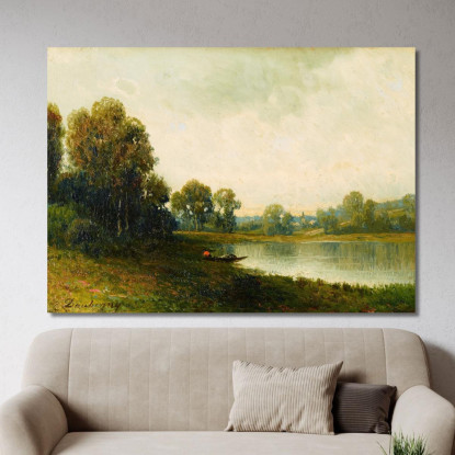 Paesaggio 3 Charles François Daubigny cfd32 quadro stampato su tela