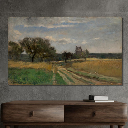 Paesaggio Lungo Una Strada Di Campagna Charles François Daubigny cfd33 quadro stampato su tela