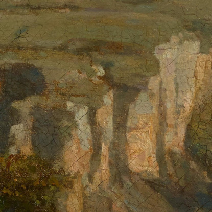 Paesaggio Vicino A Crémieu Charles François Daubigny cfd34 quadro stampato su tela