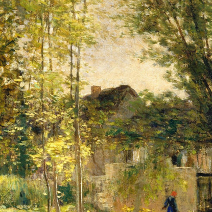 Paesaggio Con Un Ruscello Illuminato Dal Sole Charles François Daubigny cfd38 quadro stampato su tela