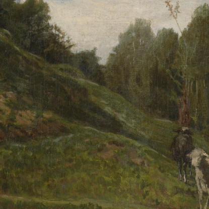 Paesaggio Con Pecore Charles François Daubigny cfd41 quadro stampato su tela