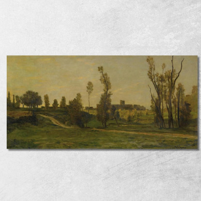 Il Burrone Di Optevoz Charles François Daubigny cfd45 quadro stampato su tela