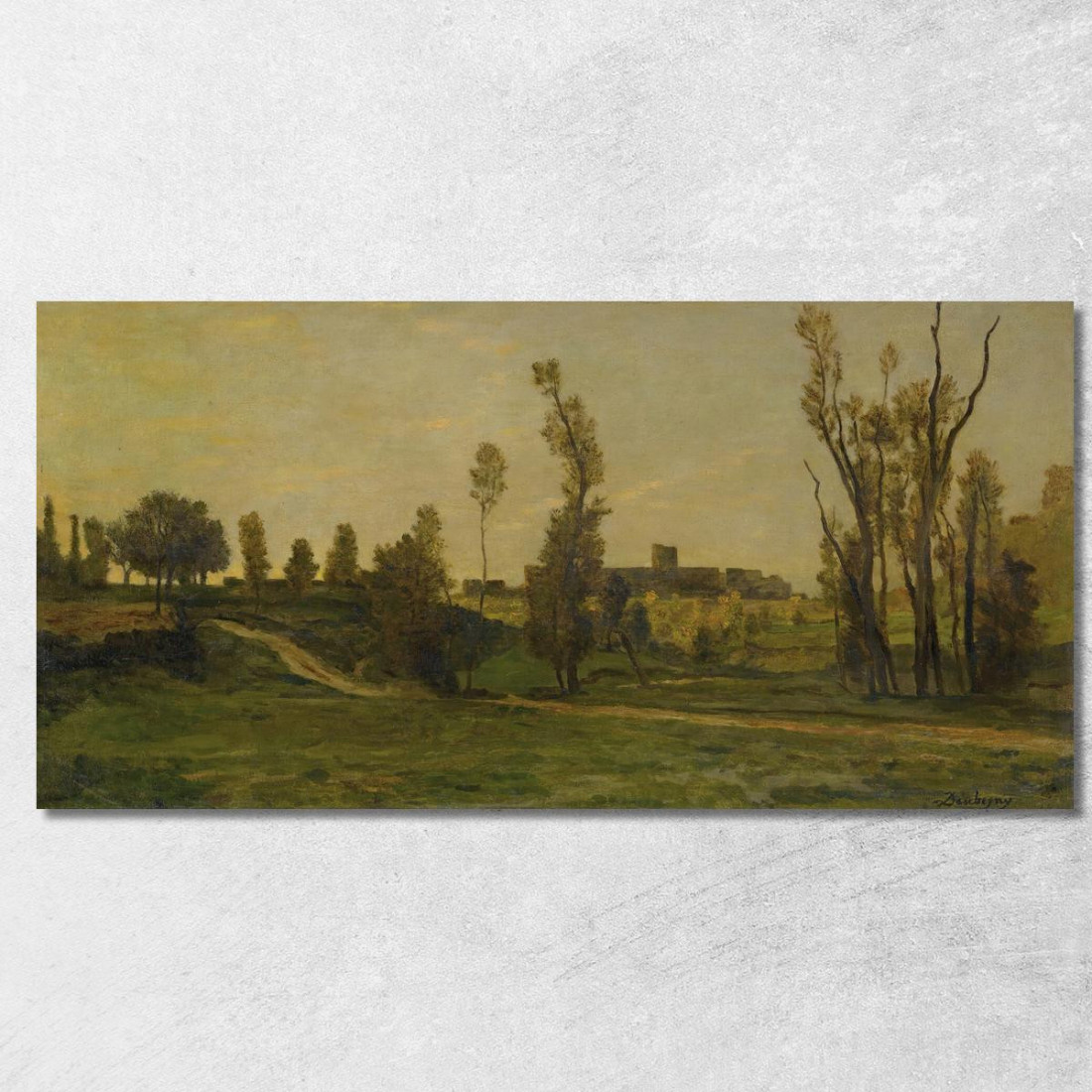 Il Burrone Di Optevoz Charles François Daubigny cfd45 quadro stampato su tela