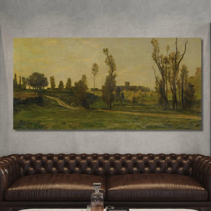 Il Burrone Di Optevoz Charles François Daubigny cfd45 quadro stampato su tela