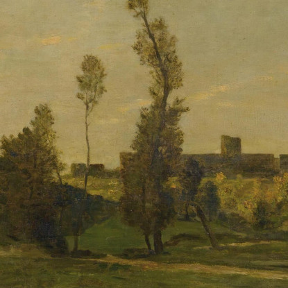Il Burrone Di Optevoz Charles François Daubigny cfd45 quadro stampato su tela