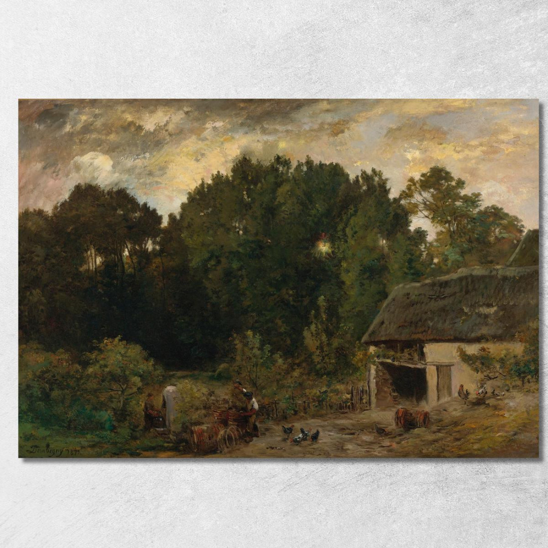 Il Bottaio Charles François Daubigny cfd46 quadro stampato su tela