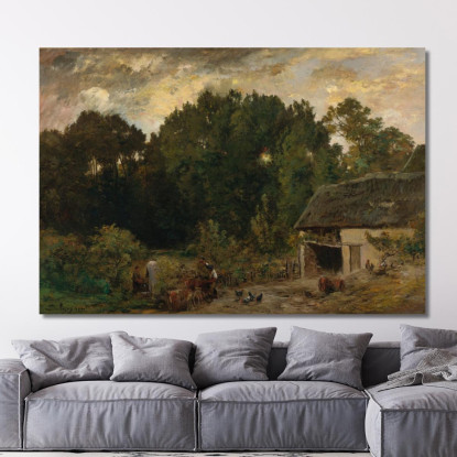 Il Bottaio Charles François Daubigny cfd46 quadro stampato su tela